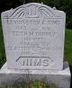 Levingston, Edith, Clayton Nims headstone